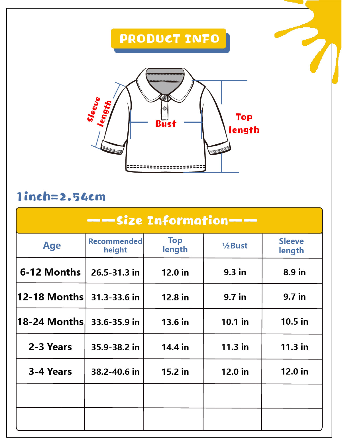 Toddler Boys Girls Cute Bear Shirt Baby Long Sleeve Polo